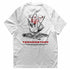 Brainwaves oversized oder regular T-Shirt von hinten in weiß von Technostoff